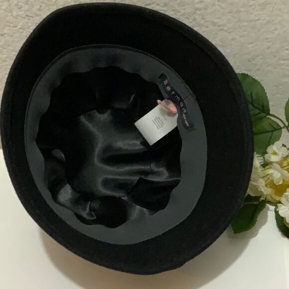 Betmar New York Bucket Hat Black lined 100% wool - Picture 5 of 6